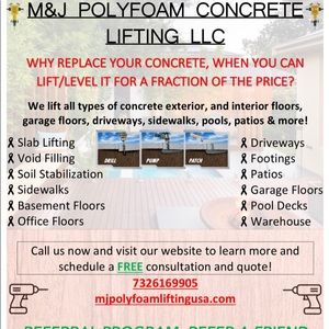 WE LIFT CONCRETE CALL TODAY